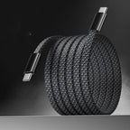 USB-C to USB-C Braided Cable 60W Fast Charging Data Sync USB-C Charging Cable Richie's Black
