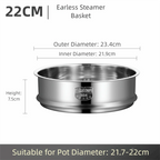 304 Stainless Steel Steamer Basket 16–32cm Food Steam Rack Steamer Basket Richie's 22cm