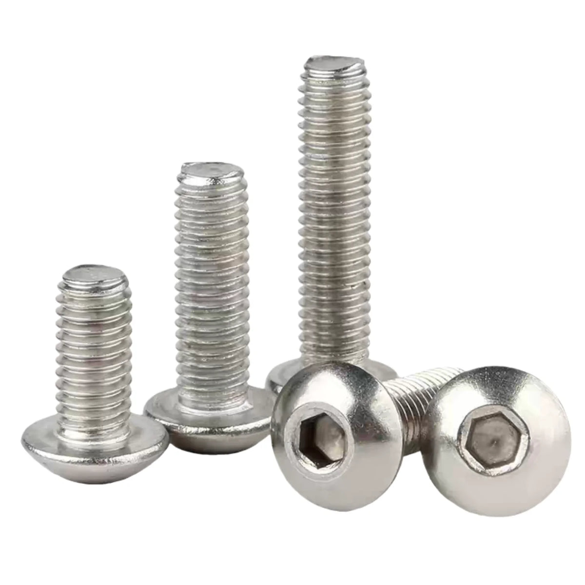M3–M6 Stainless Steel 304 Hex Socket Button Head Screws 20–50pc Machine Screws Richie's 50PCS M6 20mm