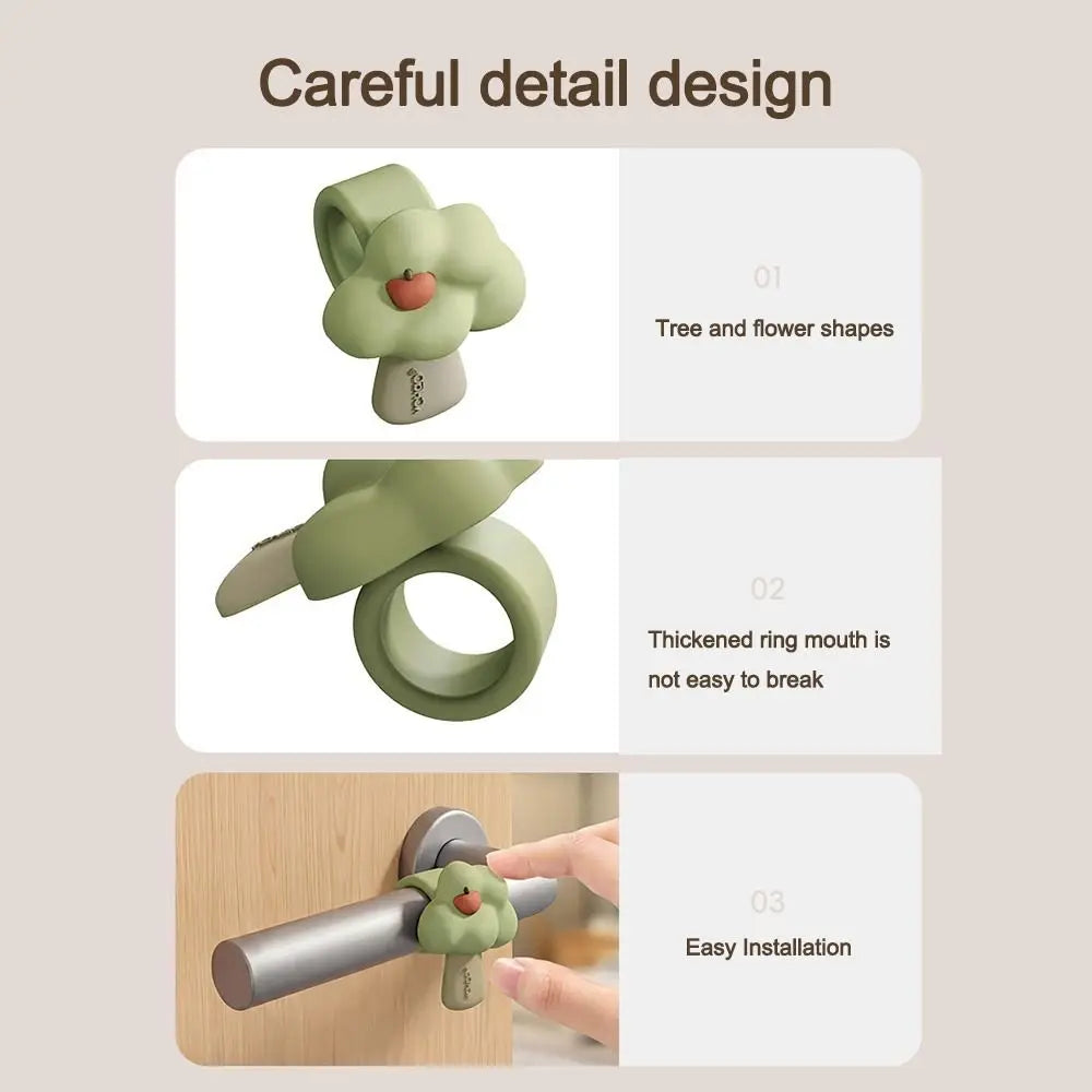 Silicone Flower Door Handle Wall Protector – Silent Stopper Door Stopper Pad Richie's
