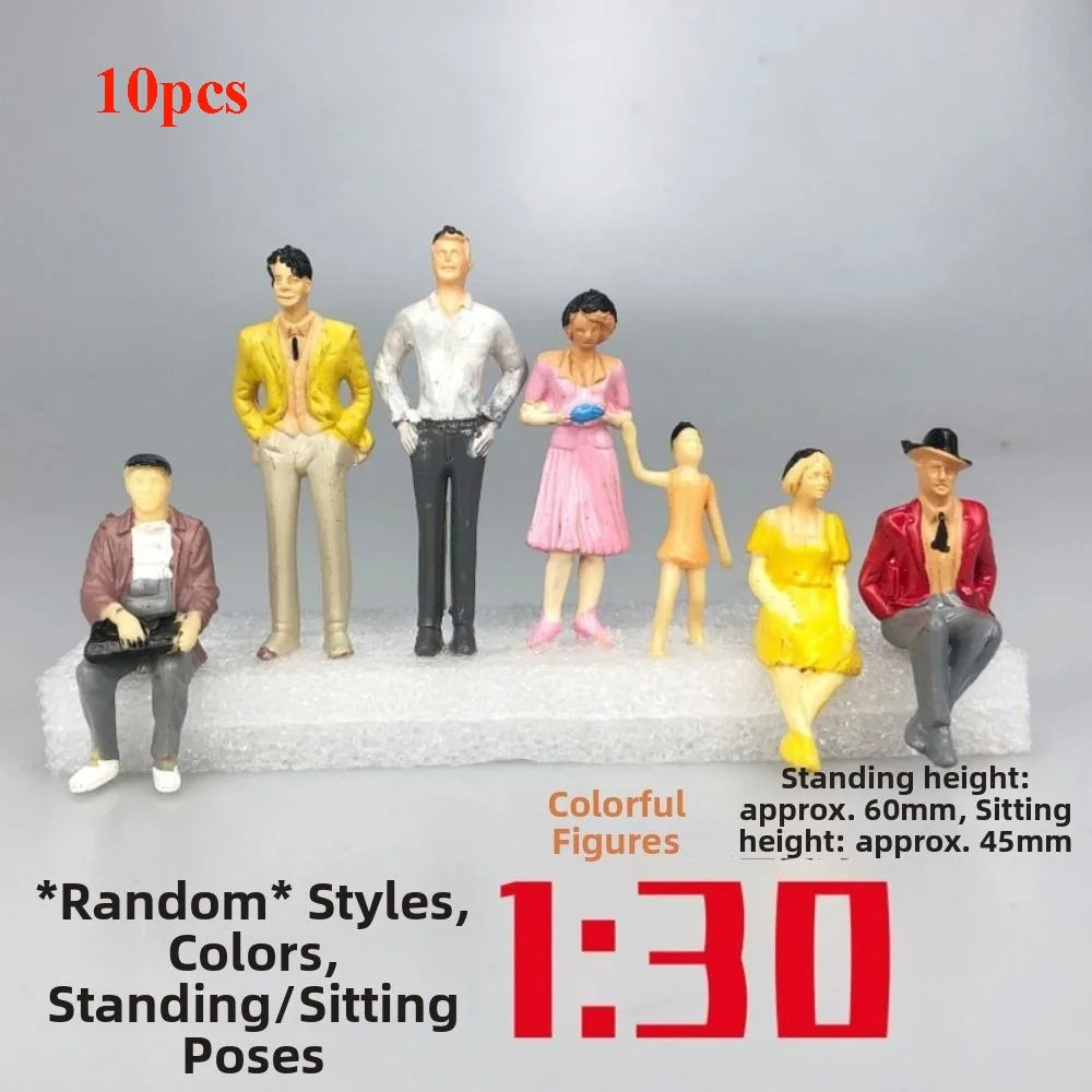 Scale Model People Figures 1:25–1:300 Mixed Poses 10/50pcs Model Miniature Figures Richie's 1-30 10pcs