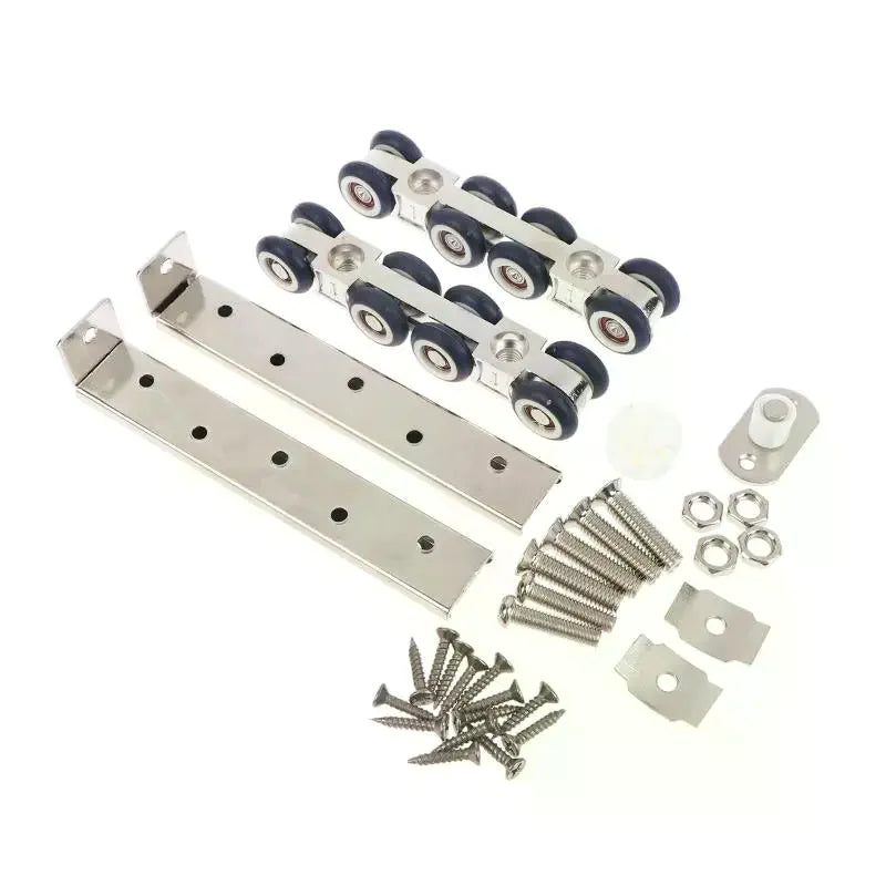 Heavy Duty Sliding Door Pulley Rollers & Rail Track – 4 or 8 Wheels Door Pulley Rollers Richie's