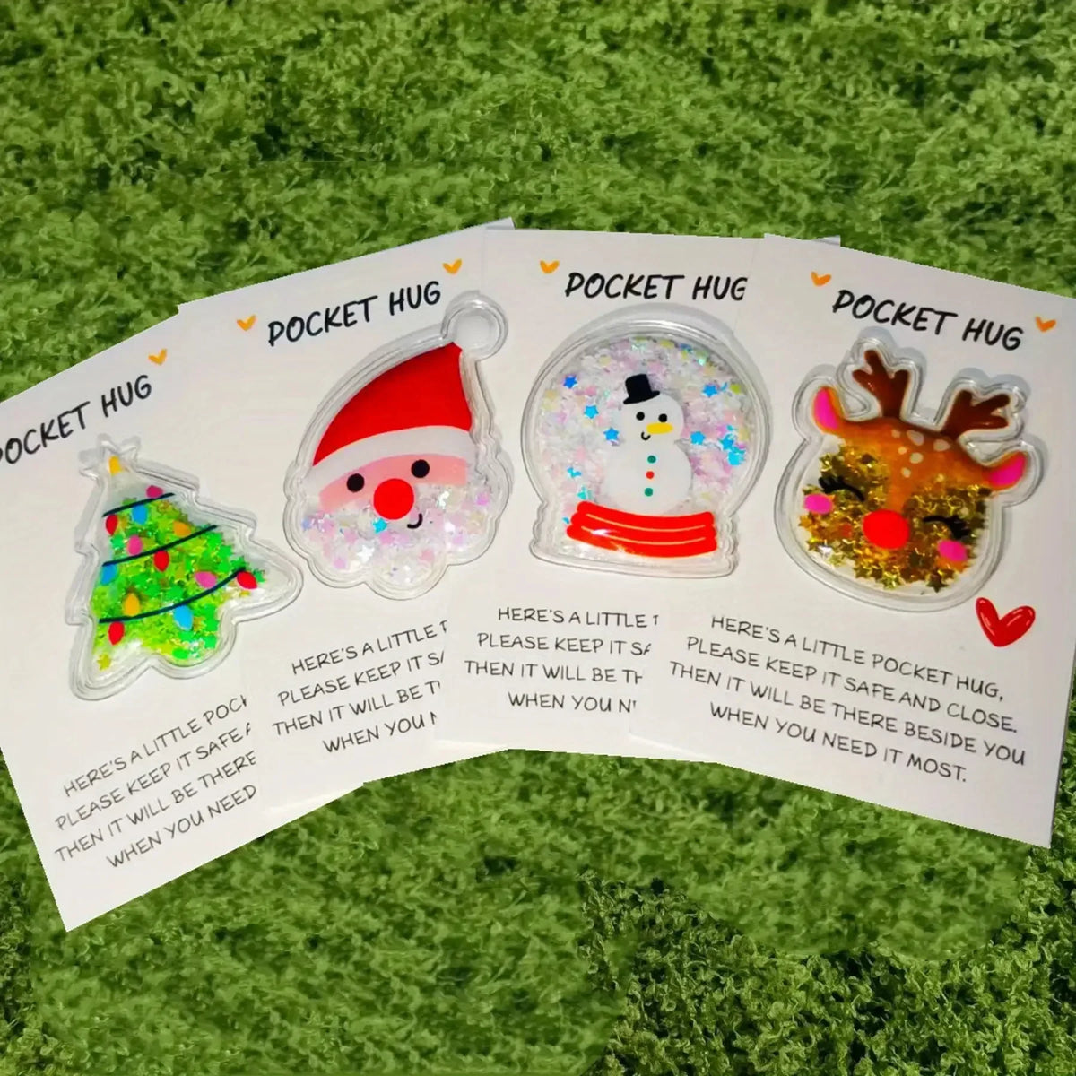 9-Pack Quicksand Christmas Cards – Santa, Snowman & Reindeer Christmas Greeting Cards Richie's