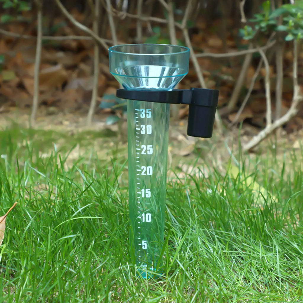 Plastic Rain Gauge with Holder – 35mm Outdoor Rainfall Meter Rain Gauge Richie's