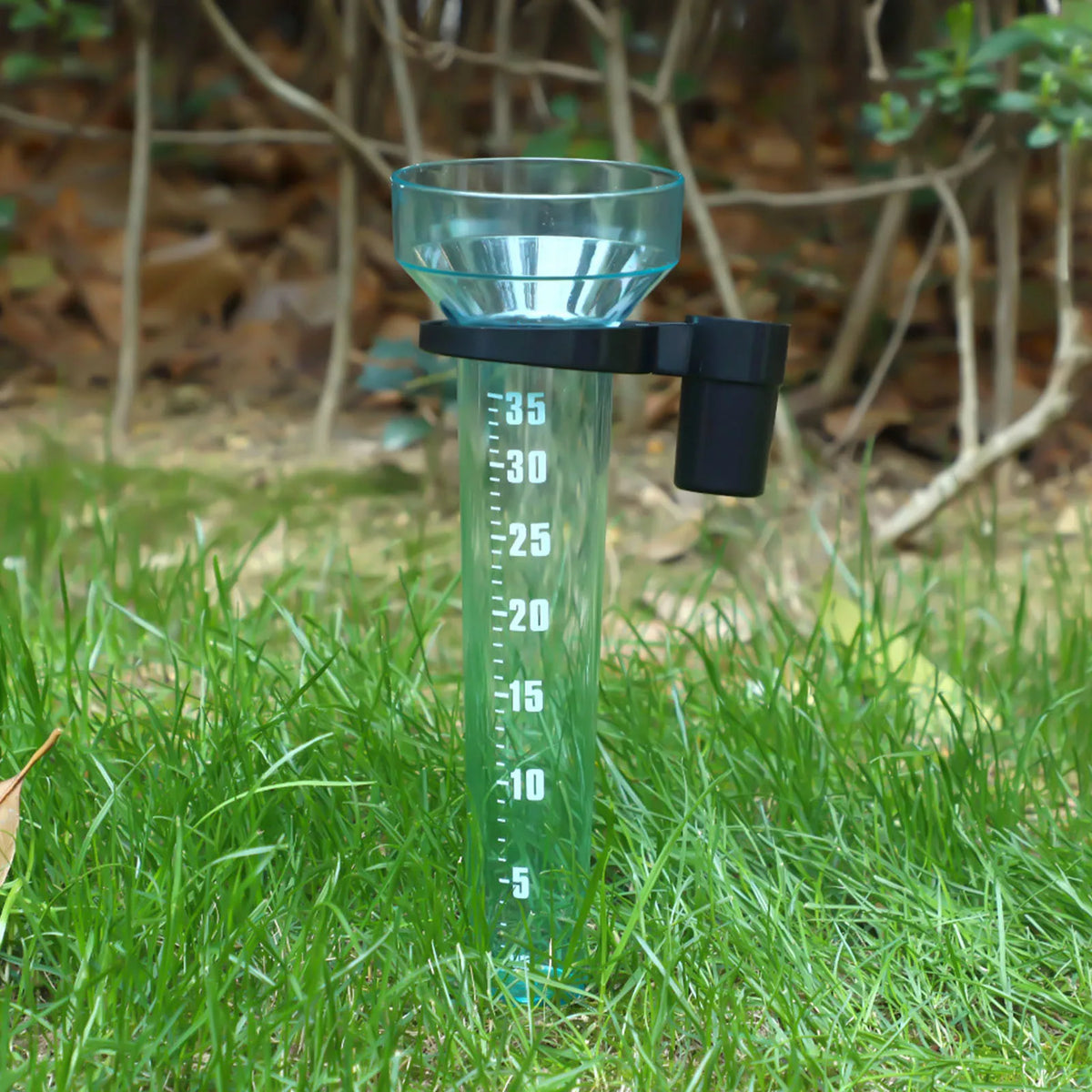 Plastic Rain Gauge with Holder – 35mm Outdoor Rainfall Meter Rain Gauge Richie's