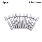 80mm Drum Tension Rods – 10-Piece Stainless Steel Kit Drum Replacement Parts Richie's A4