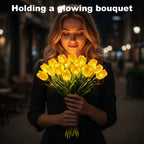 15-Piece LED Tulip Night Light Bouquet – Warm Glow Décor LED Flower Night Light Richie's