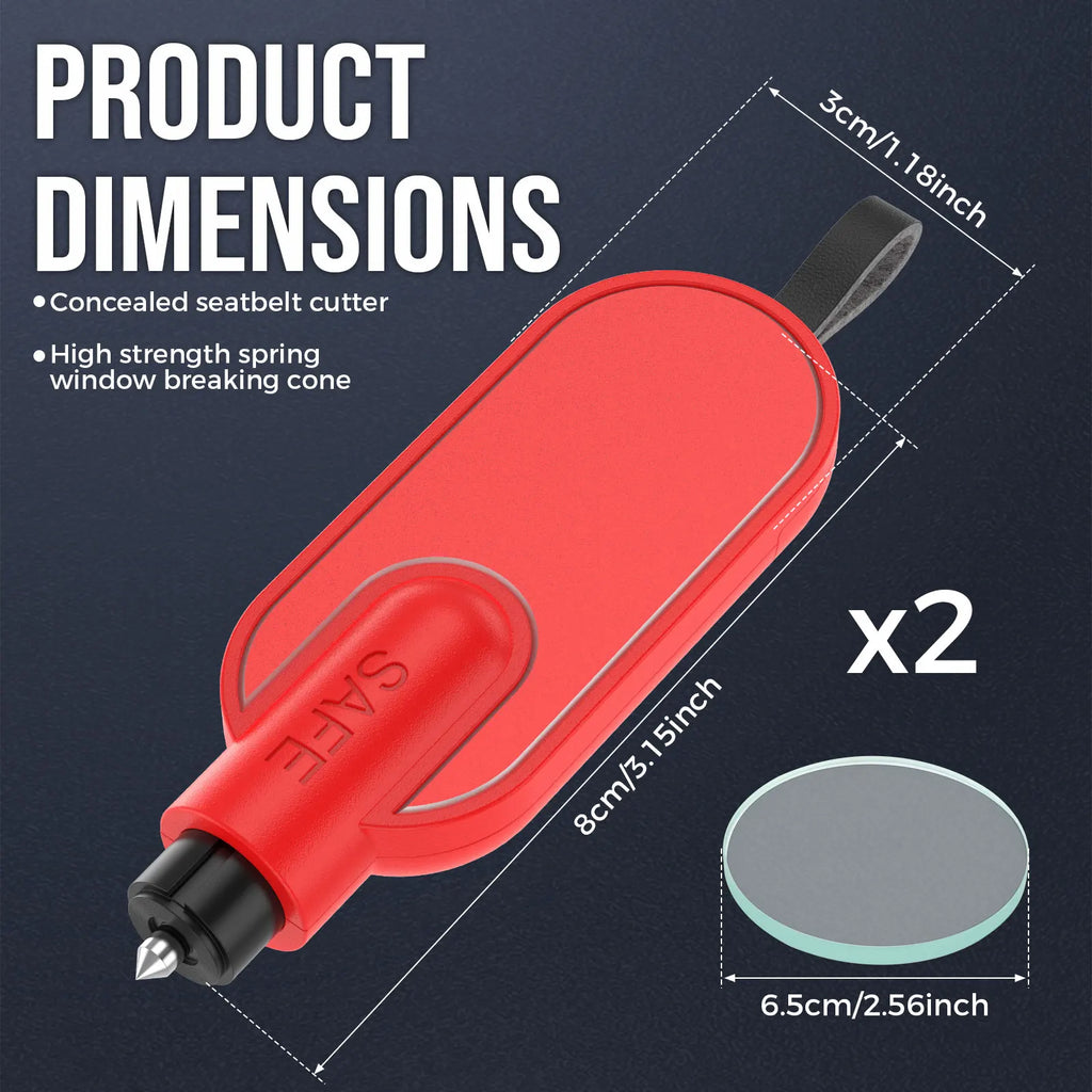 2-Pack Car Window Breaker & Seat Belt Cutter Tool Car Safety Tool Richie's