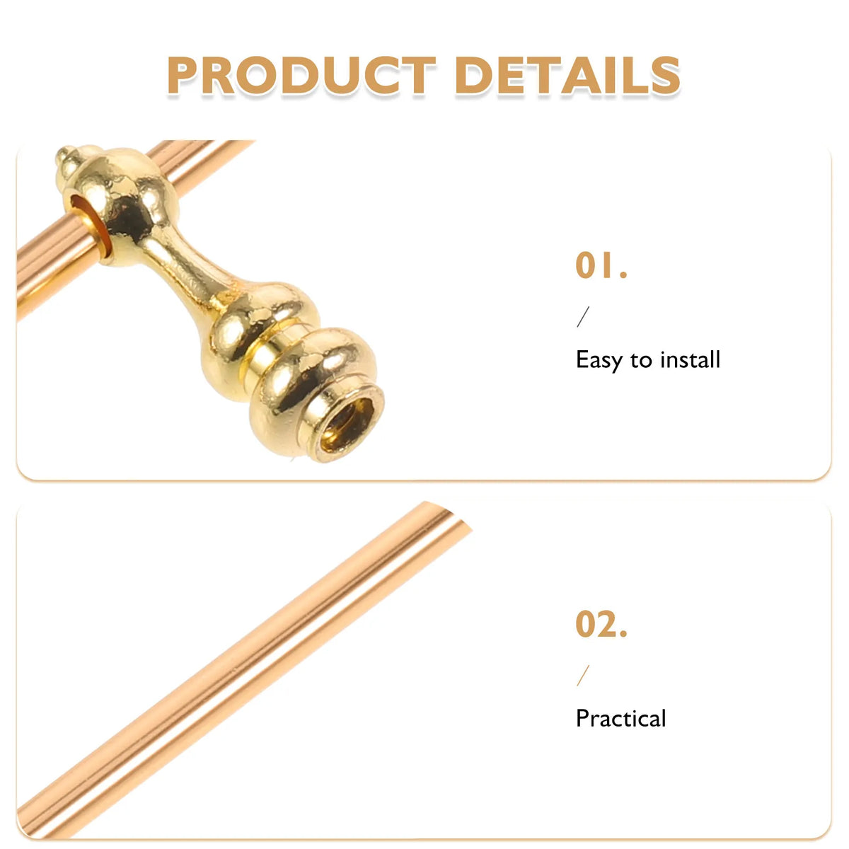 Gold Metal Gallery Shelf Rail Kit – Alloy Railing & Spindles Shelf Rail Kit Richie's