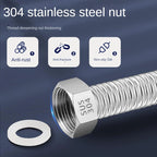 DN25 1" 304 Stainless Steel Bellows High-Pressure Flexible Hose Flexible Plumbing Hose Richie's
