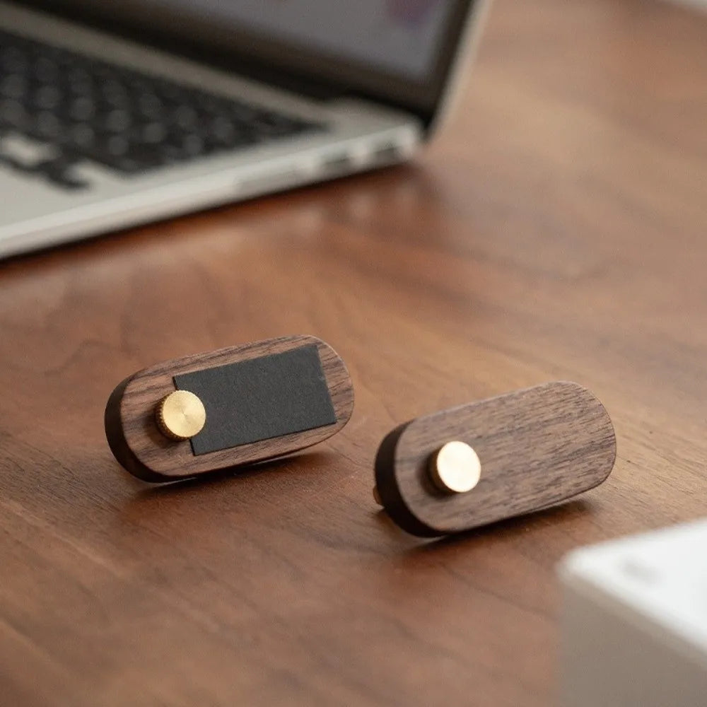 Walnut Wood Price Display Sign Mini Tag Stand | 6.5×3cm Price Tag Stand Richie's