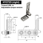 304 Stainless Steel Adjustable Damping Positioning Hinge Damping Hinge Richie's A12