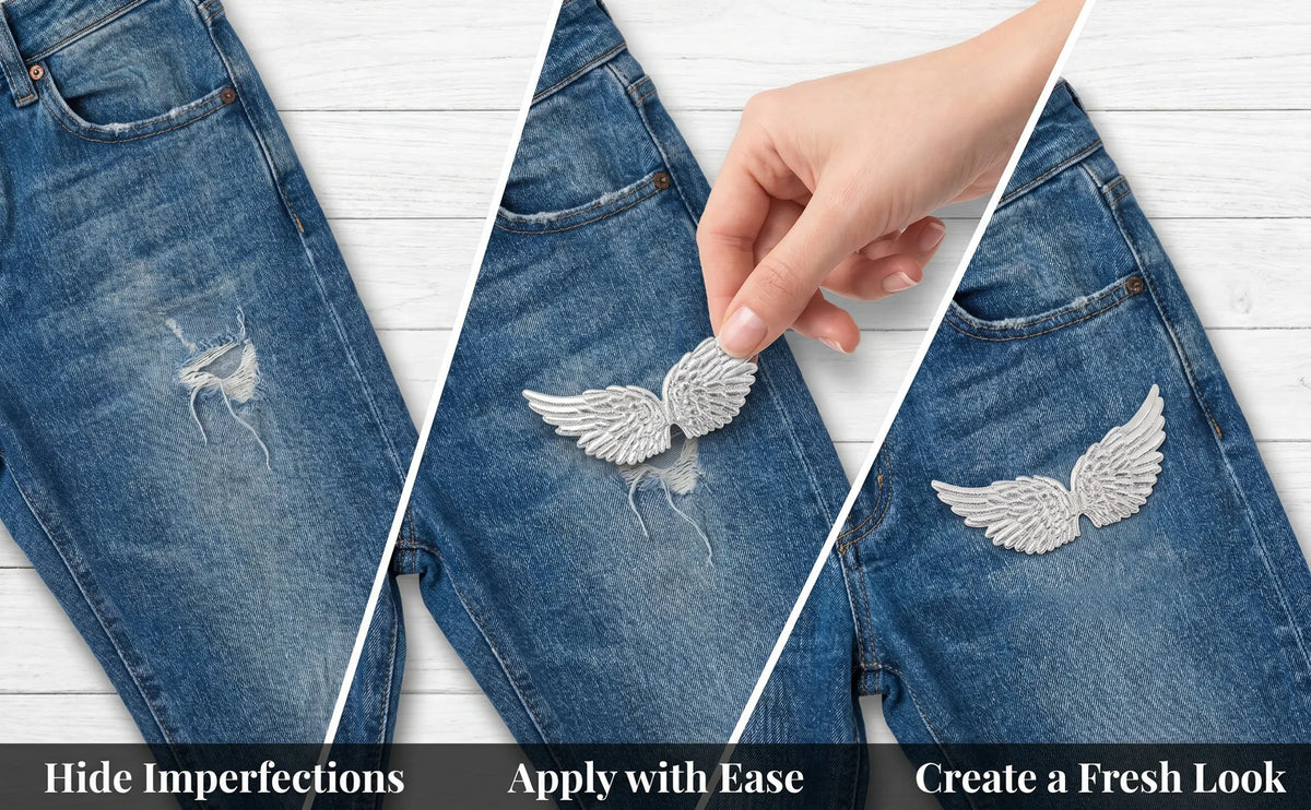 12Pcs Mini Angel Wings for DIY Crafts, Clothing & Costumes DIY Craft Embellishments Richie's