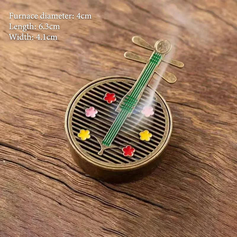 Vintage Alloy Incense Burner Stick Holder – Mini Hollow Censer Incense Burner Richie's A20