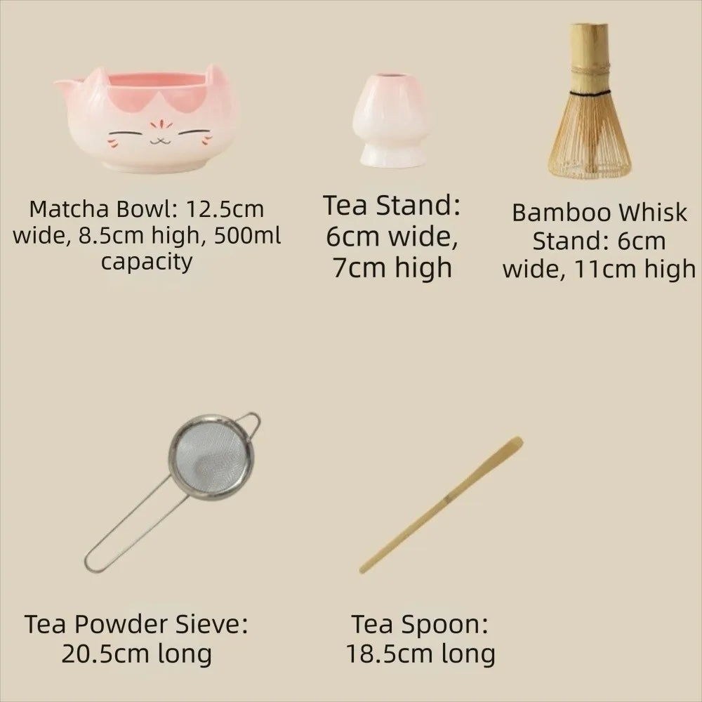 Japanese Matcha Tea Set – Ceramic Bowl & Whisk Gift Box 2/5/7pcs Matcha Tea Set Richie's