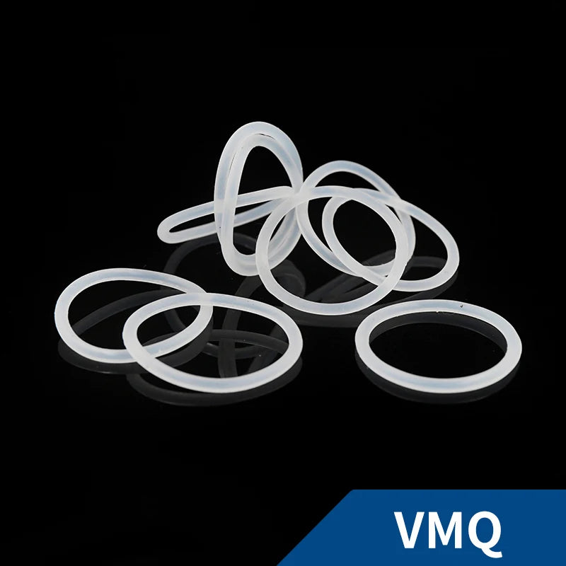 White VMQ Silicone O-Rings 1mm CS Seals Gasket Washer Silicone O-Rings Richie's