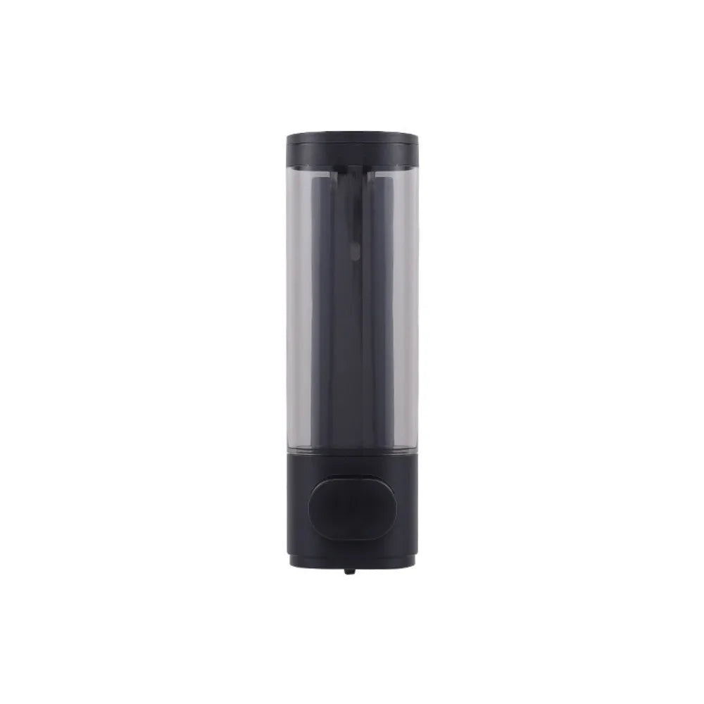 Wall-Mounted Manual Soap Dispenser – ABS Plastic White & Black Soap Dispenser Richie's Black Single Head