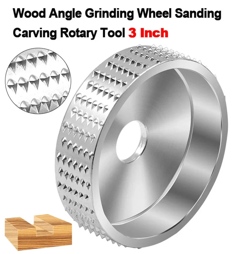 Tungsten Carbide Wood Carving Disc for Angle Grinders | 75mm Wood Grinding Disc Richie's