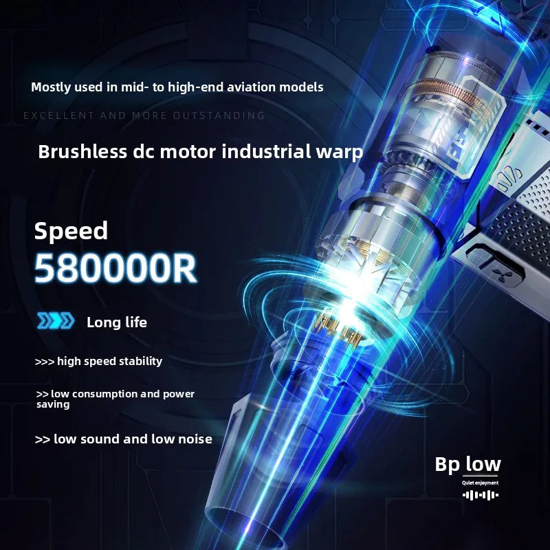 KANDE 580000 RPM Brushless Turbine Handheld Dust Blower Gun Handheld Dust Blower Richie's