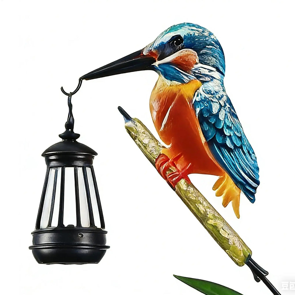 LED Solar Kingfisher Garden Statue – Waterproof Outdoor Light Solar Garden Statue Richie's
