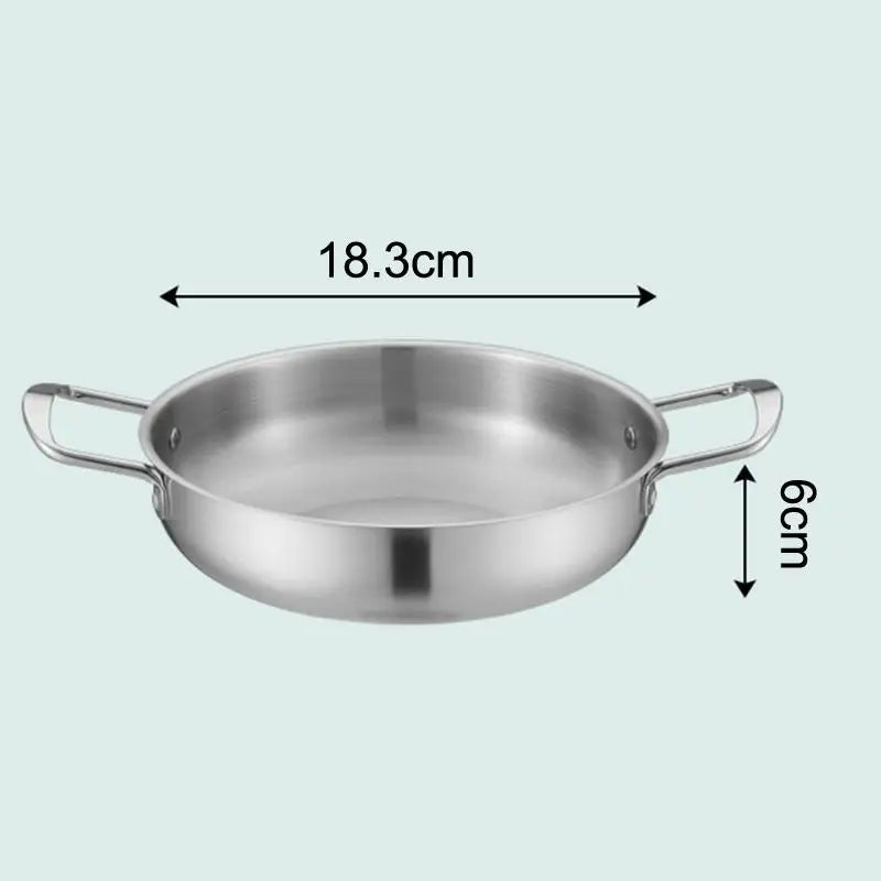 Stainless Steel Hot Pot Dual Handles – Induction Compatible Stainless Steel Pot Richie's A