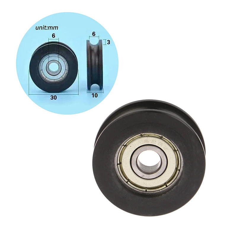 626 U-Groove Roller Pulley – Sliding Door & Window Bearing Door Roller Pulley Richie's
