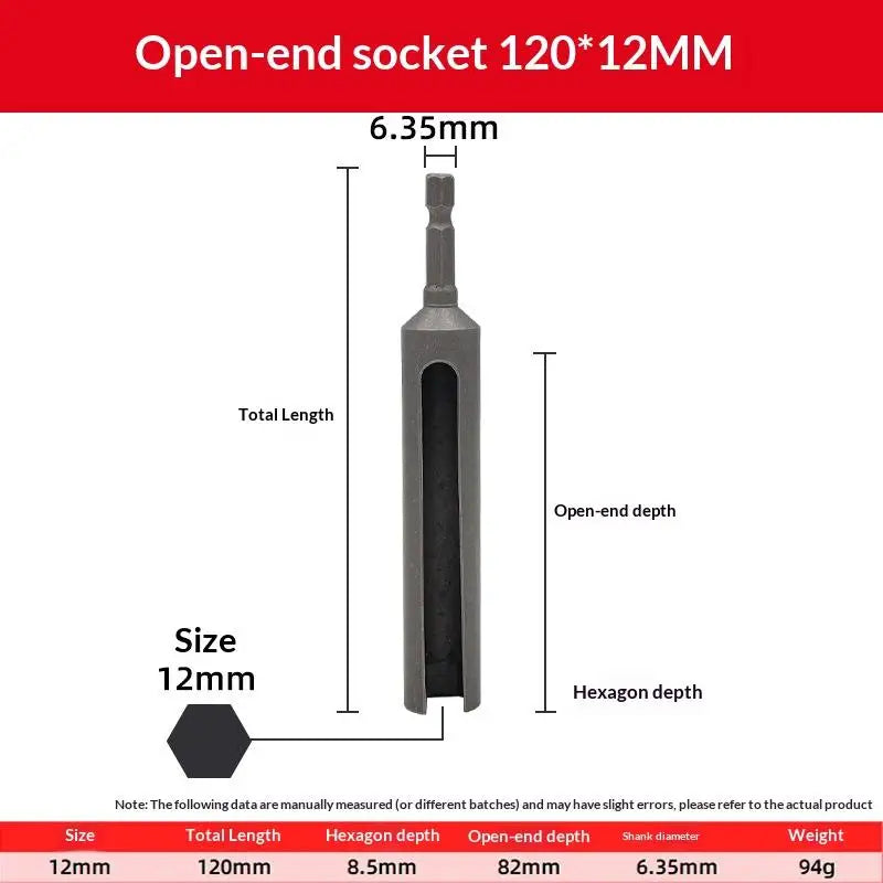 8–19mm Hex Socket Extended Sleeve Set | CR-V Steel Tool Kit Hex Socket Set Richie's 12x120
