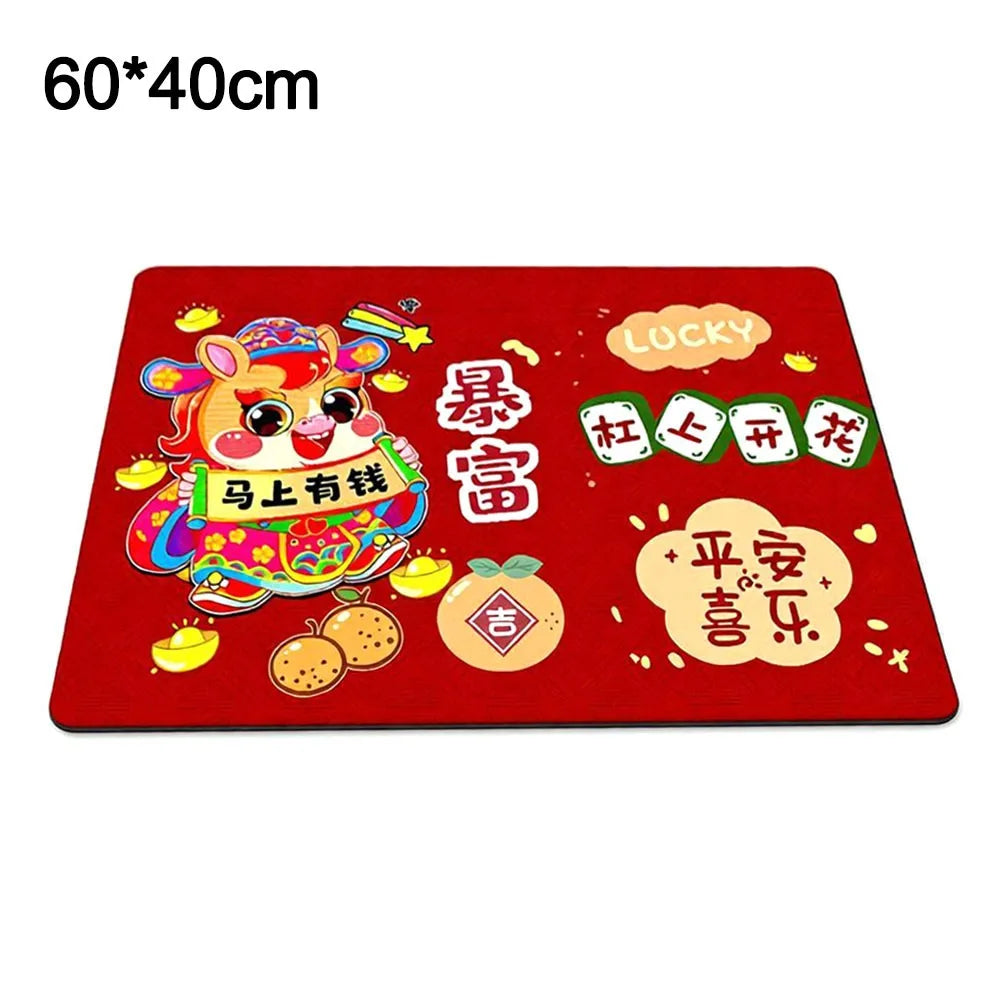 2026 Chinese New Year Red Floor Mat – Anti-Slip Door Mat Festive Floor Mat Richie's 40cmx60cm style 6