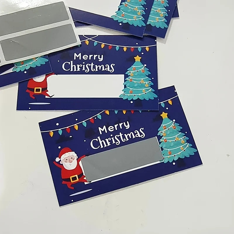 50-Pack Christmas Scratch Cards – Santa Holiday Party Favors Holiday Scratch Cards Richie's