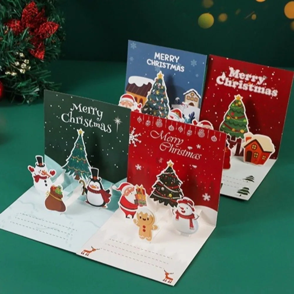 3D Pop-Up Christmas Greeting Card | Festive Postcard Christmas Greeting Card Richie's