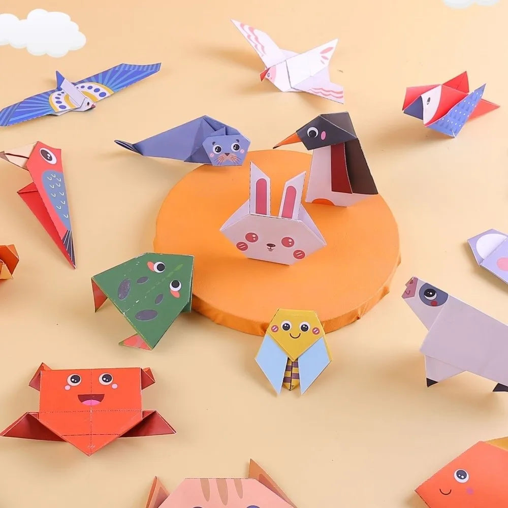 DIY Origami Paper Animal Kit – 30 Sheets Cute Desk Décor Origami Craft Kit Richie's