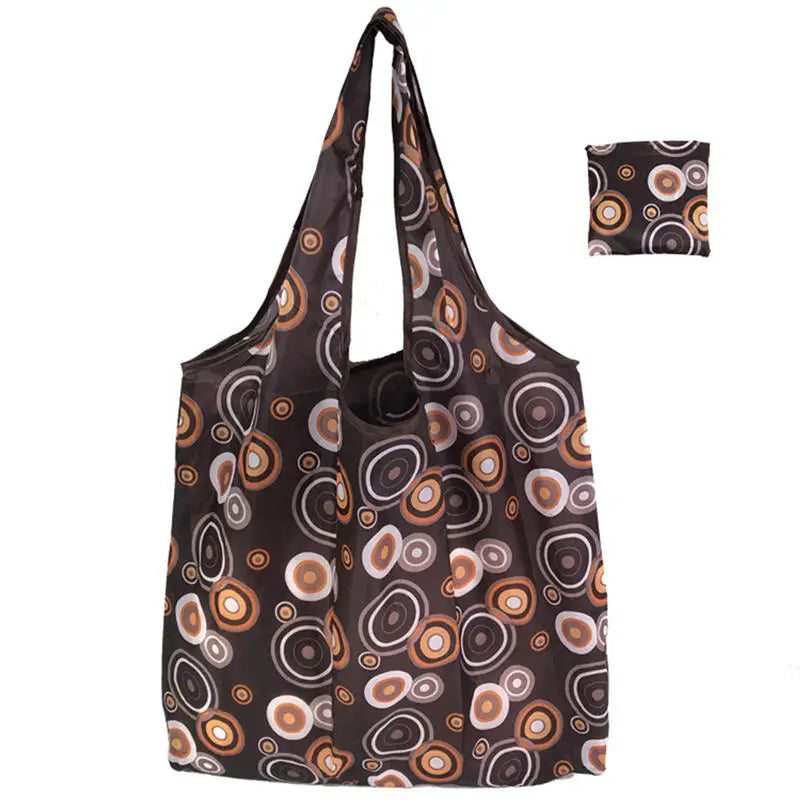 Reusable Foldable Tote Bag – Large Eco Grocery Shopping Bag Reusable Tote Bag Richie's Grey circle