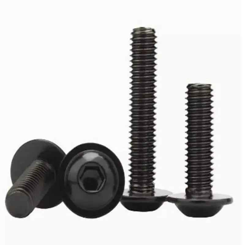 M4 M5 M6 M8 Grade 10.9 Black Hex Socket Button Flange Bolt Hex Flange Bolt Richie's
