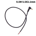 Right Angle DC Power Cable 5.5x2.1/2.5mm Male Plug Extension DC Power Cable Richie's A3