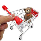 Mini Iron Shopping Cart Toy, Craft Display & Storage Holder Mini Toy Cart Richie's