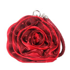 Vintage Floral Rose Evening Clutch Bag | Bridal Wedding Purse Evening Clutch Bag Richie's red with maroon