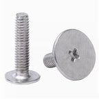 100pcs M2 Flat Head Laptop Screws Nickel-Plated Phillips Laptop Screws Richie's