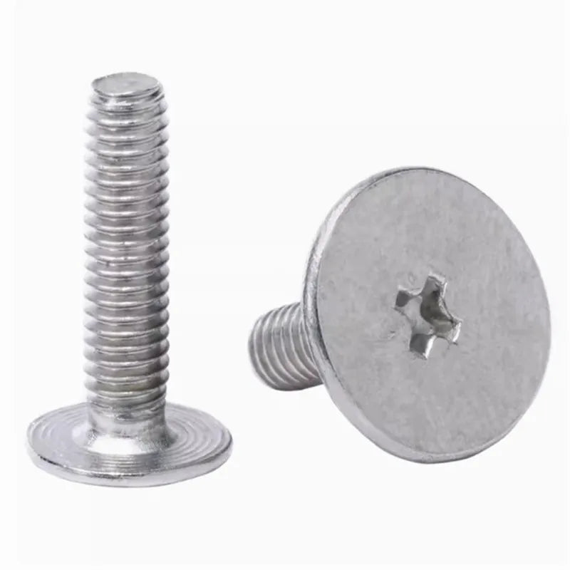 100pcs M2 Flat Head Laptop Screws Nickel-Plated Phillips Laptop Screws Richie's