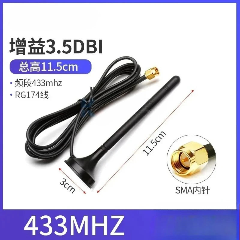 315–470MHz SMA Male LoRa Omnidirectional Antenna 12dBi High Gain LoRa Antenna Richie's 433MHZ 11.5CM 3M