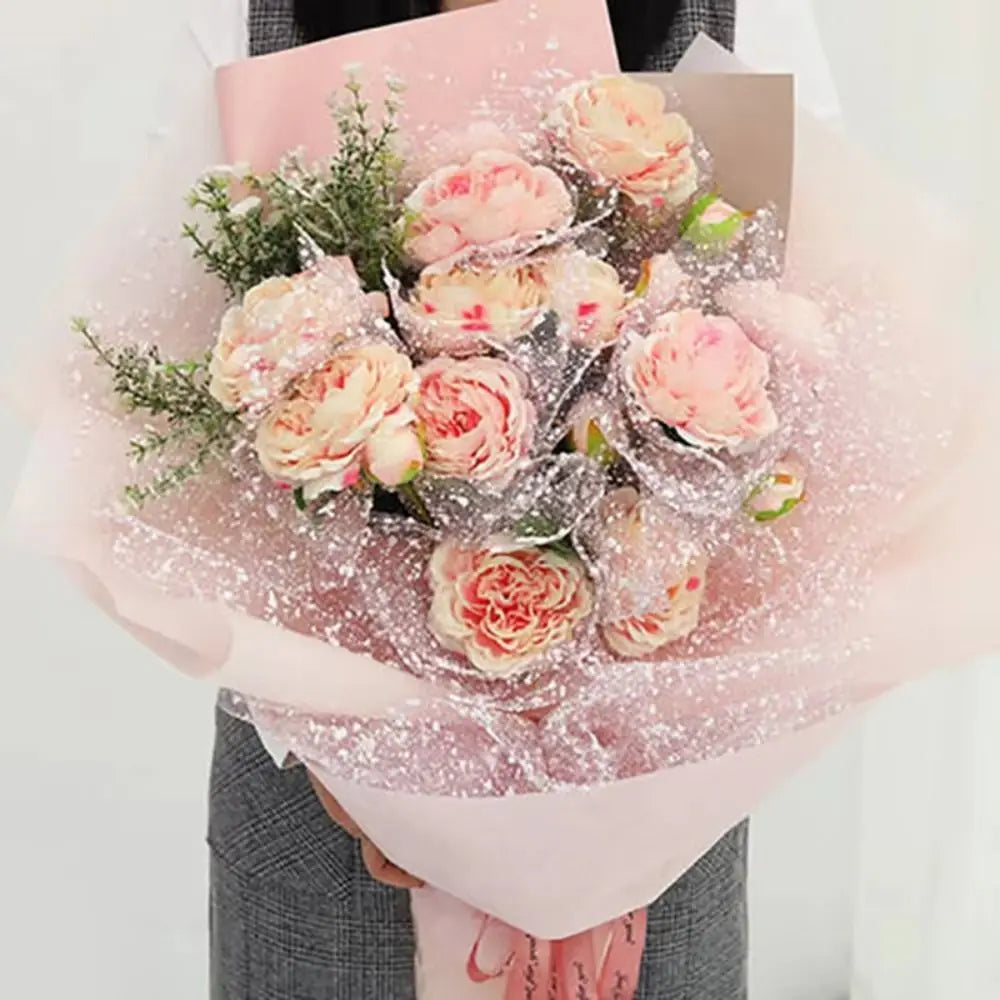 Snowflake Mesh Flower Wrapping Paper 50cm – DIY Bouquet Wrap Floral Wrapping Paper Richie's
