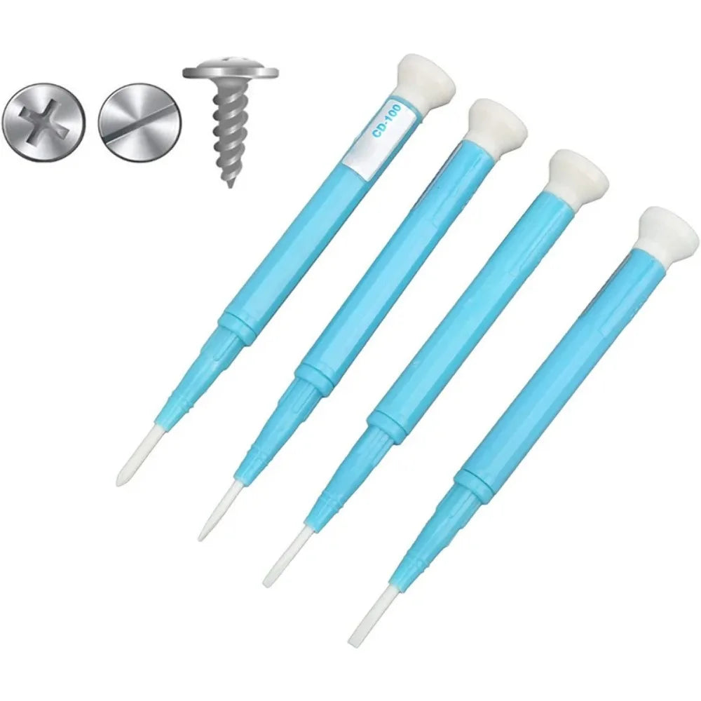Ceramic Antistatic Slotted Screwdriver Set – 0.4mm Flat Tip Precision Screwdriver Set Richie's