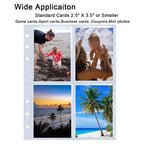 PU Leather 6-Ring Binder Magnetic Closure & Photo Card Sleeves Ring Binder Organizer Richie's