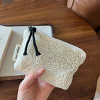 French Art Deco Lace Embroidered Cotton Coin Purse Mini Pouch Coin Purse Pouch Richie's