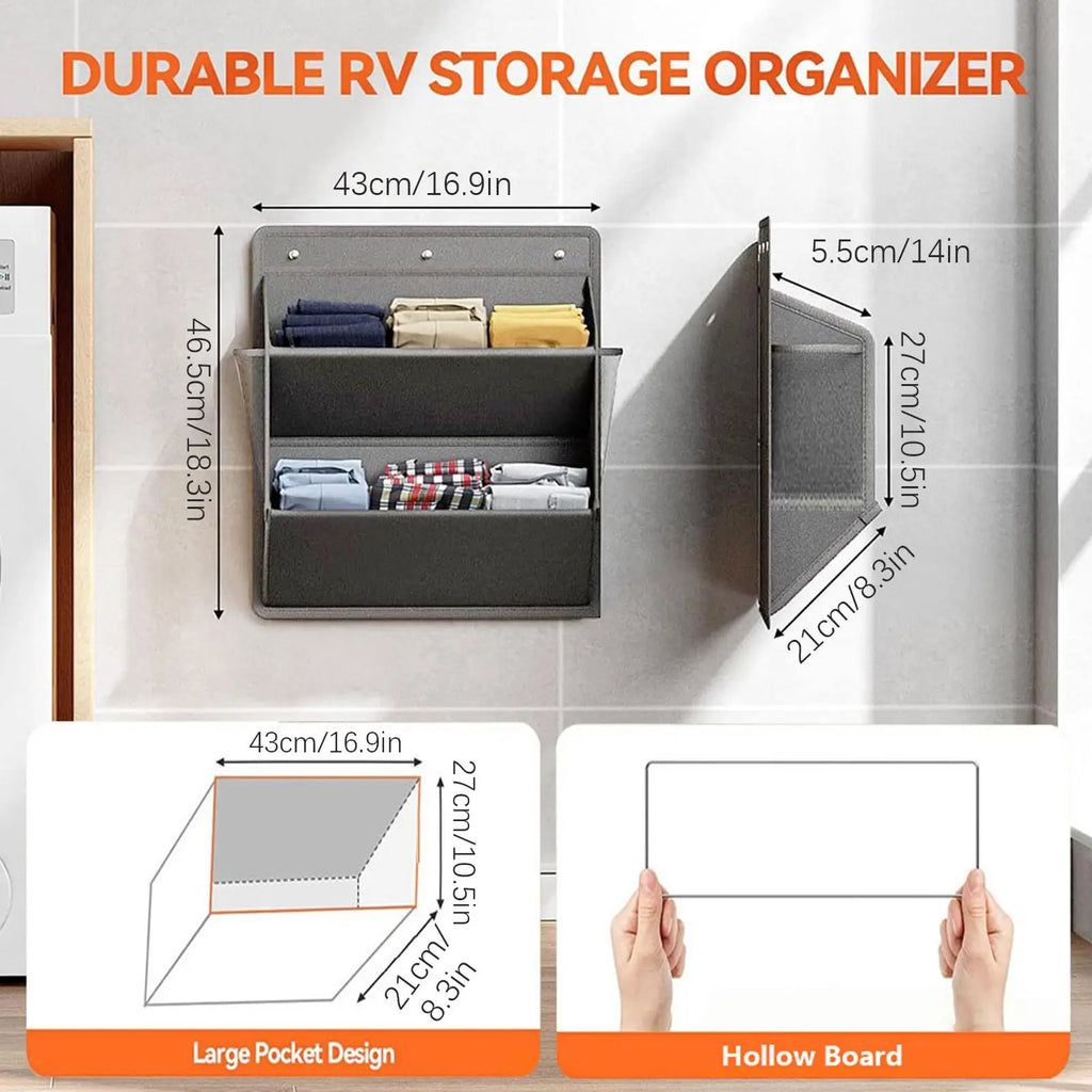 RV Wall Shoe Rack Adhesive Organizer – Space-Saving Storage Wall Shoe Organizer Richie's