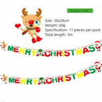 Christmas Hanging Bunting Banner – Xmas Non-Woven Party Decor Christmas Bunting Banner Richie's C