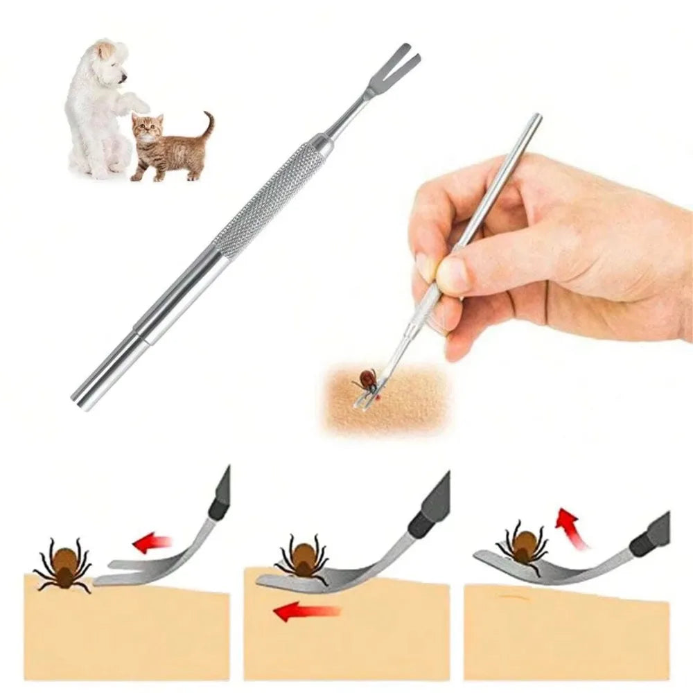Stainless Steel Tick Removal Fork Tool for Pets – 11.5cm Tick Removal Tool Richie's