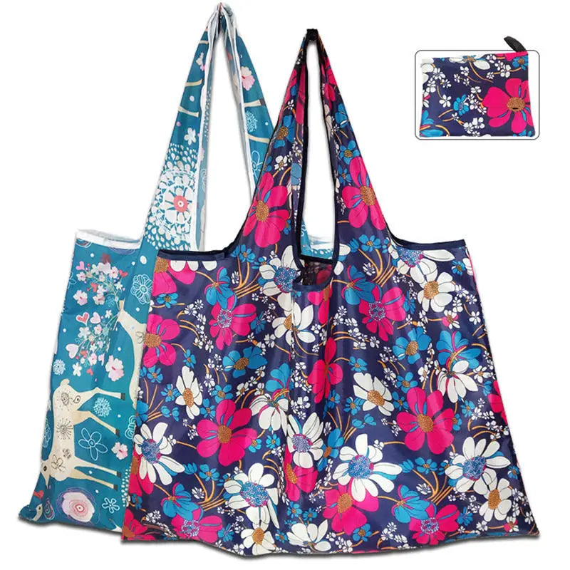 Reusable Foldable Tote Bag – Large Eco Grocery Shopping Bag Reusable Tote Bag Richie's