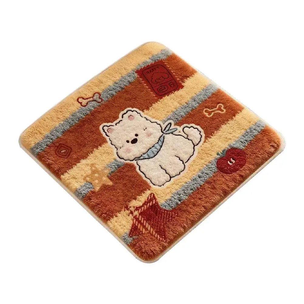 Cute Cartoon Chair Cushion 40x40cm Plush Imitation Cashmere Seat Pad Chair Seat Cushion Richie's Style 7