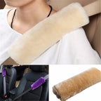 2Pcs Plush Car Seat Belt Shoulder Cover Pad – Auto Interior Seat Belt Cover Richie's