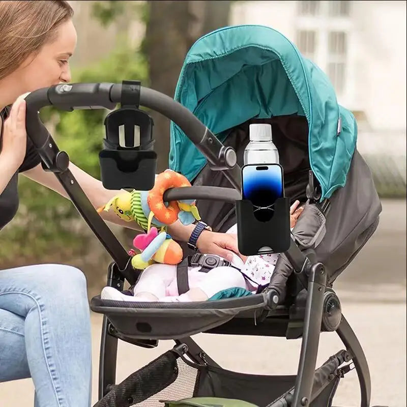 Stroller Cup & Phone Holder – Anti-Slip Pram Accessory Stroller Cup Holder Richie's